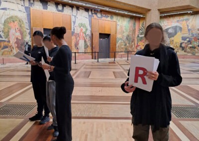 MNHI Ateliers Sport et valeurs républicaines avec lycée Aufray de Clichy