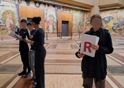MNHI Ateliers Sport et valeurs républicaines avec lycée Aufray de Clichy